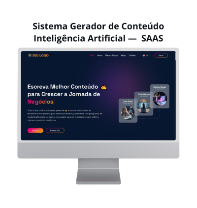 Gerador De Conteúdo Inteligência Artificial Saas